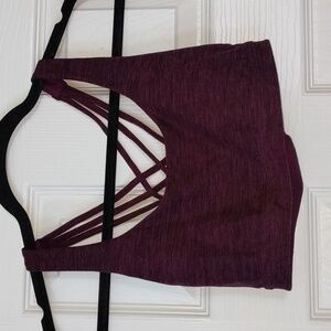 Victoria's Secret Purple Sports Bra Racerback Design